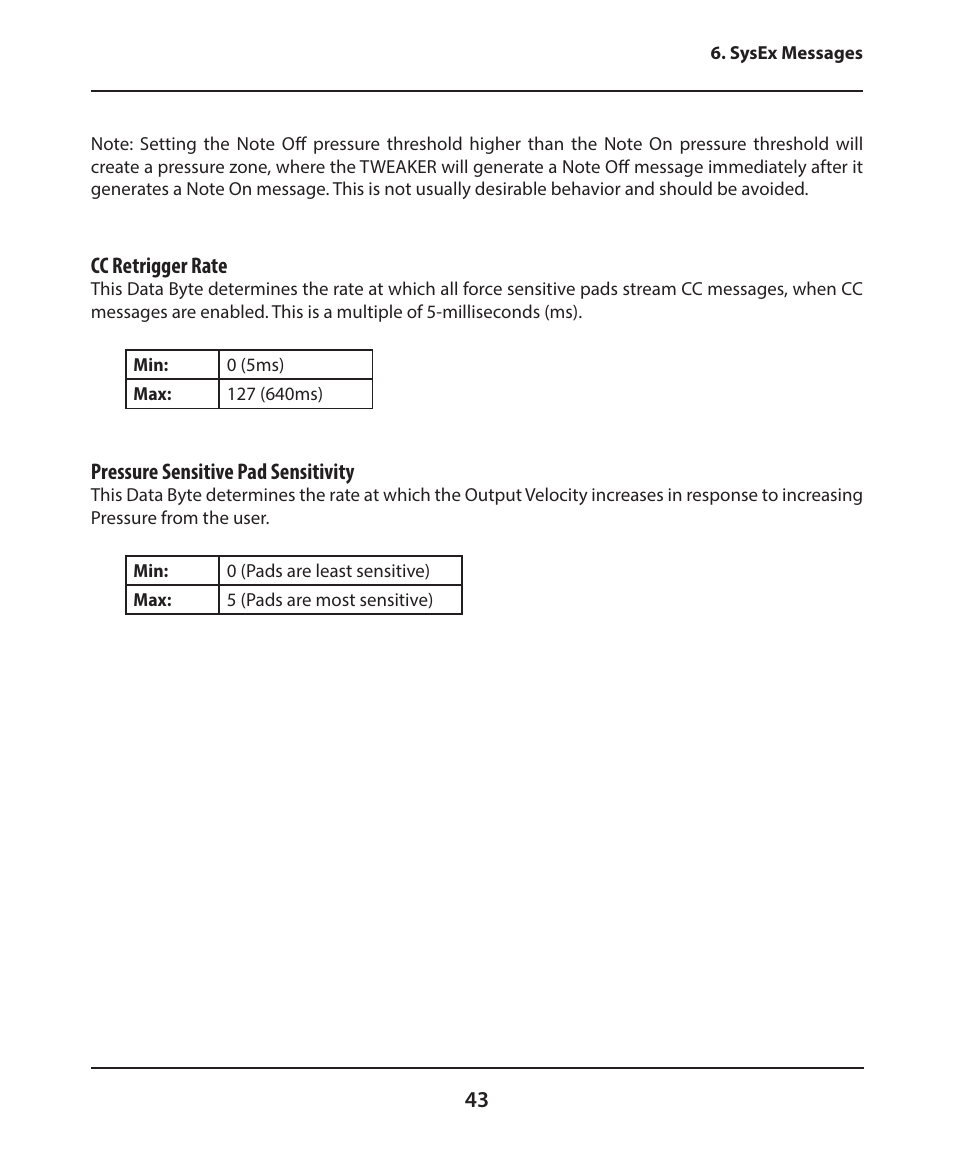 Electrix Tweaker User Manual | Page 43 / 44