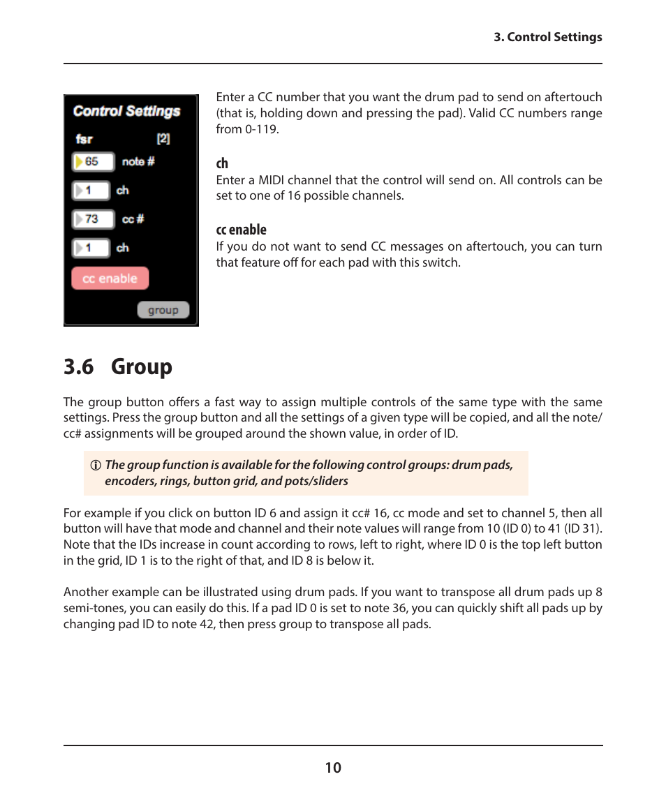 6 group | Electrix Tweaker Editor Reference User Manual | Page 10 / 22