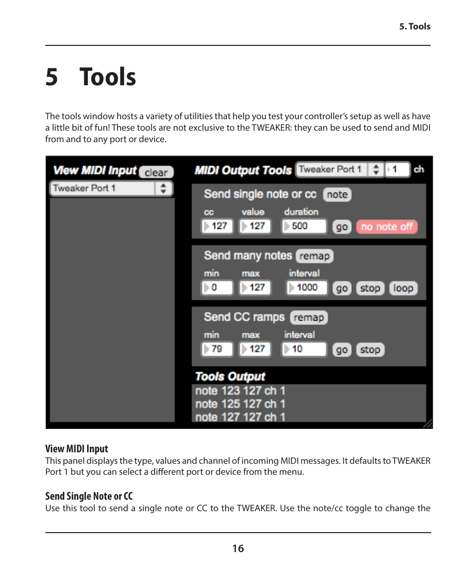 5 tools | Electrix Tweaker Editor Reference User Manual | Page 16 / 22