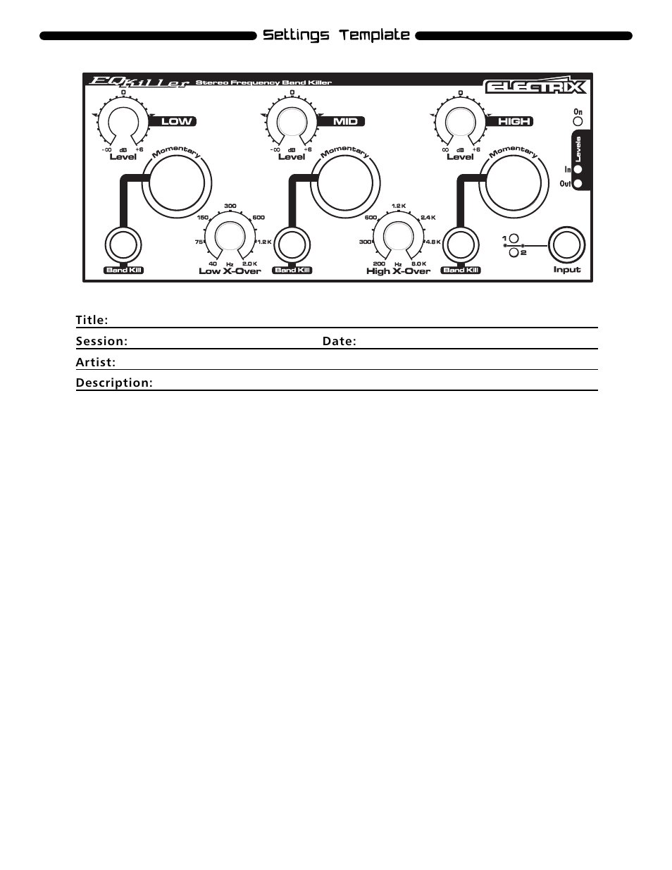 Electrix EQ Killer User Manual | Page 4 / 18