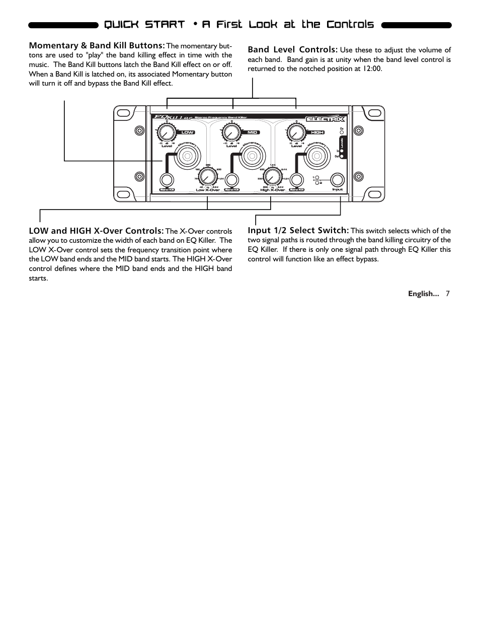 Electrix EQ Killer User Manual | Page 7 / 18