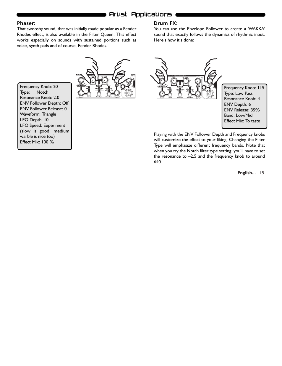Electrix Filter Queen User Manual | Page 15 / 18