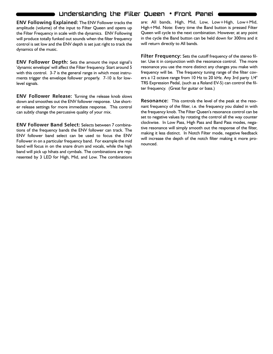 Electrix Filter Queen User Manual | Page 8 / 18