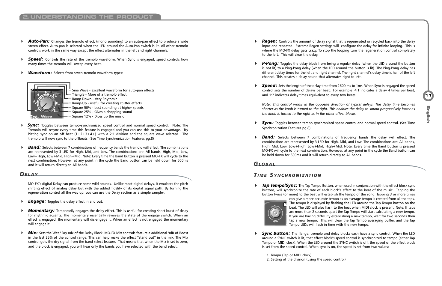 Understanding the product | Electrix MOFX User Manual | Page 5 / 11
