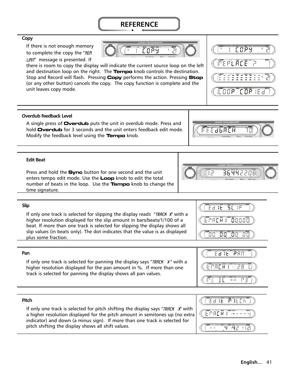 Reference | Electrix Repeater User Manual | Page 41 / 48