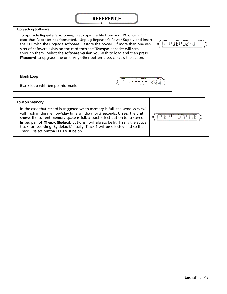 Reference | Electrix Repeater User Manual | Page 43 / 48