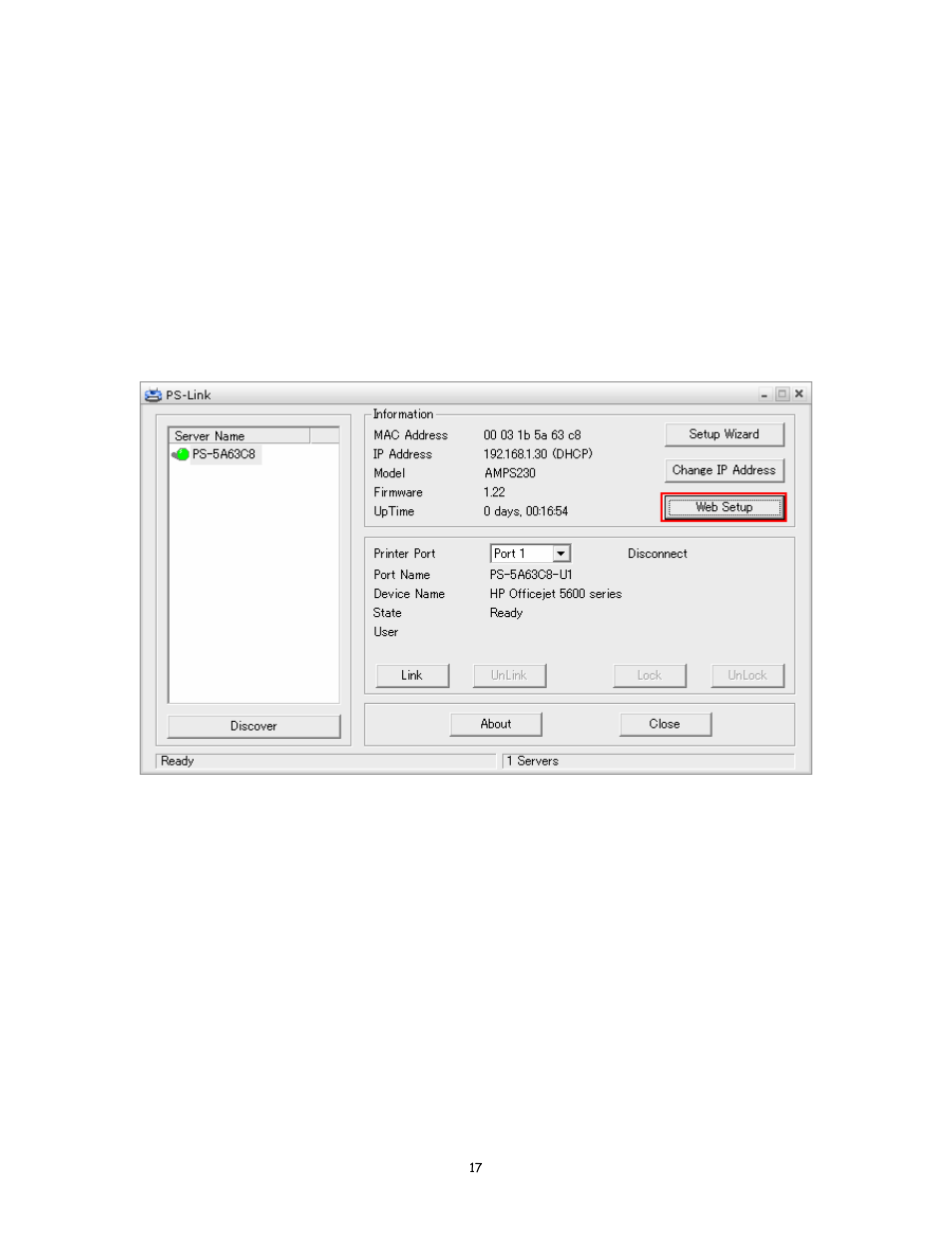 3 web configuration utility, 1 connecting to the web configuration utility | Airlink101 AMPS230 User Manual | Page 17 / 43