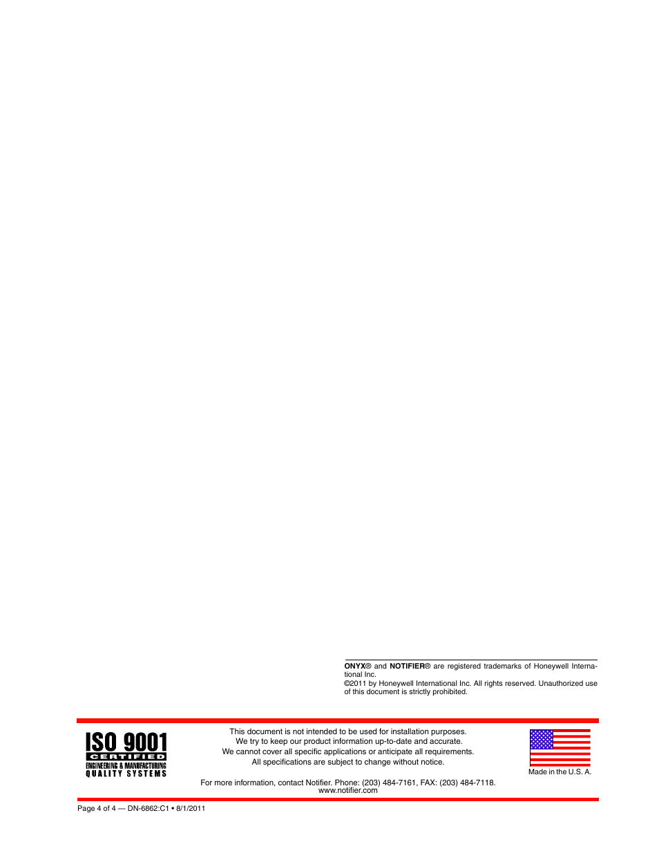 Notifier ACM/AEM-48A User Manual | Page 4 / 4