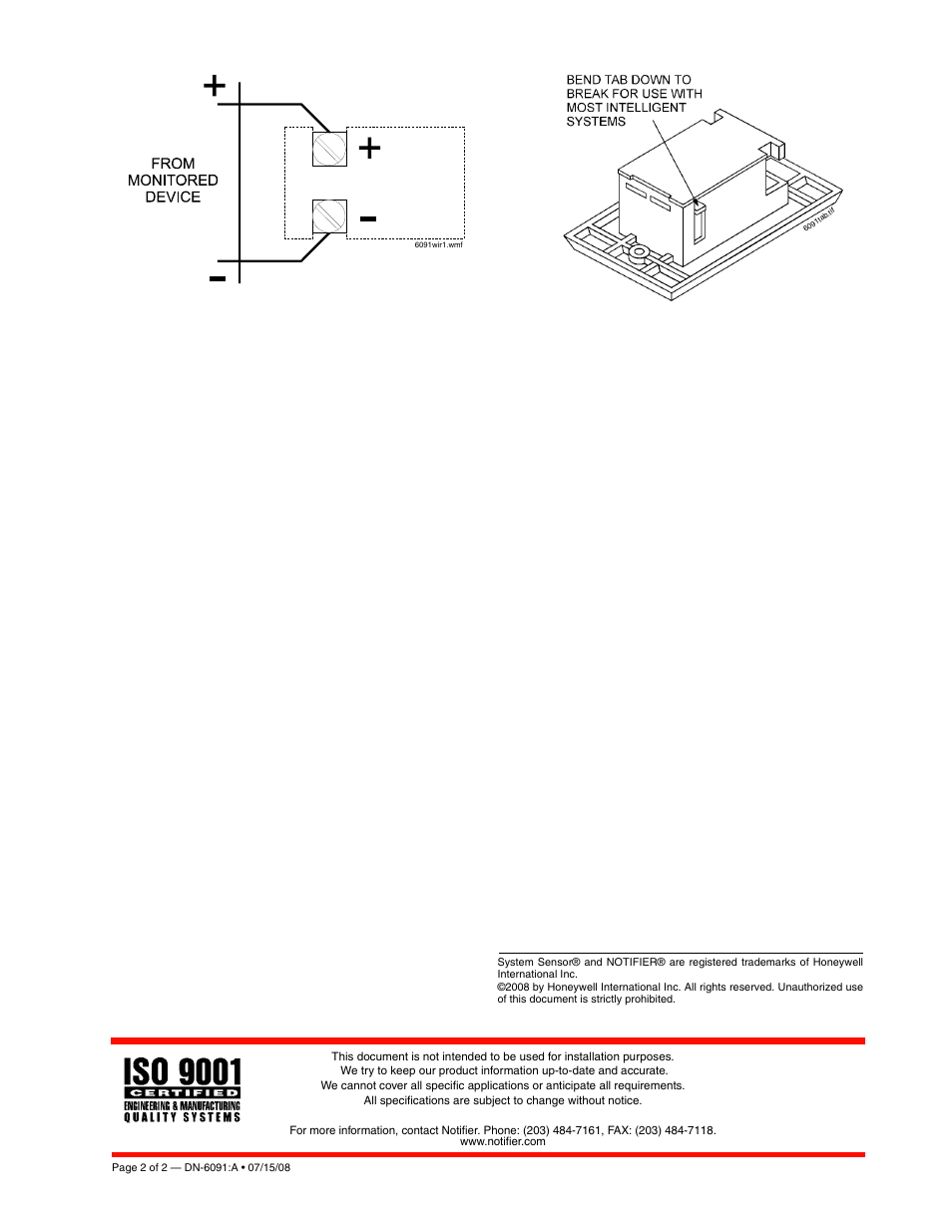 Notifier RA400ZA User Manual | Page 2 / 2