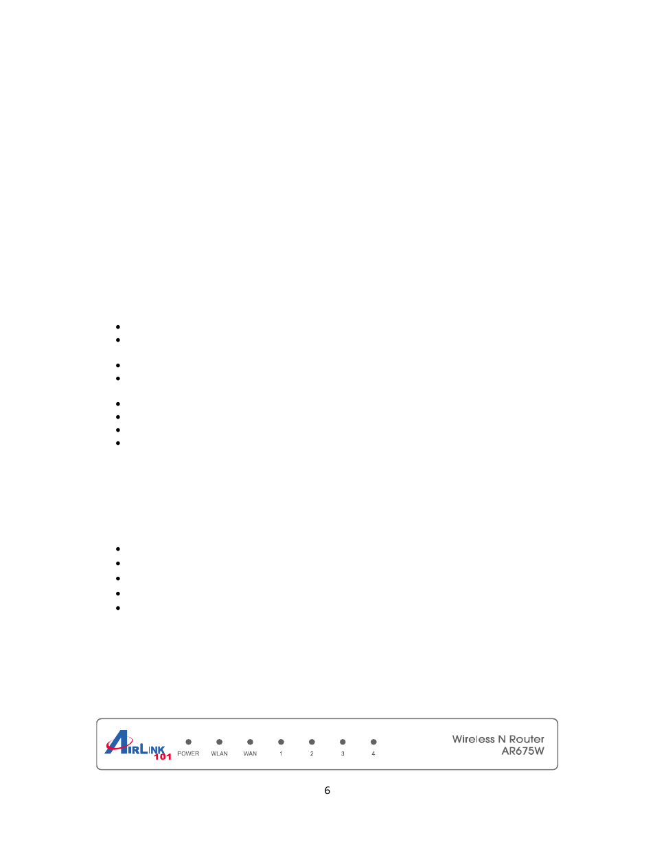 Chapter 1 introduction, 1 features, 2 package content | 3 router interface | Airlink101 AR675W User Manual | Page 6 / 87