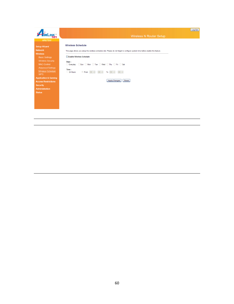6 security sync-up | Airlink101 AR675W User Manual | Page 60 / 87