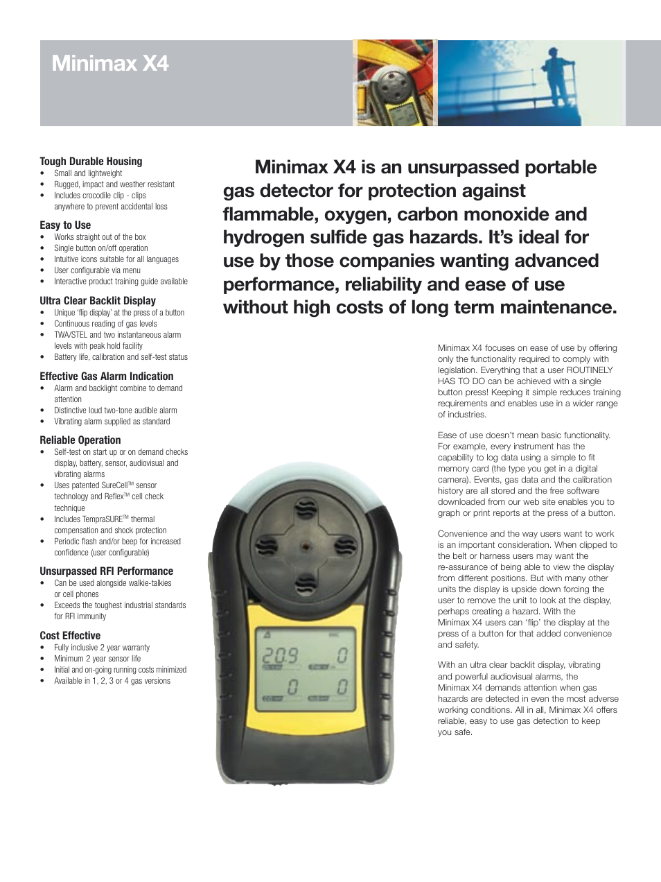 Minimax x4 | Notifier Lumidor Minimax X4 User Manual | Page 2 / 4