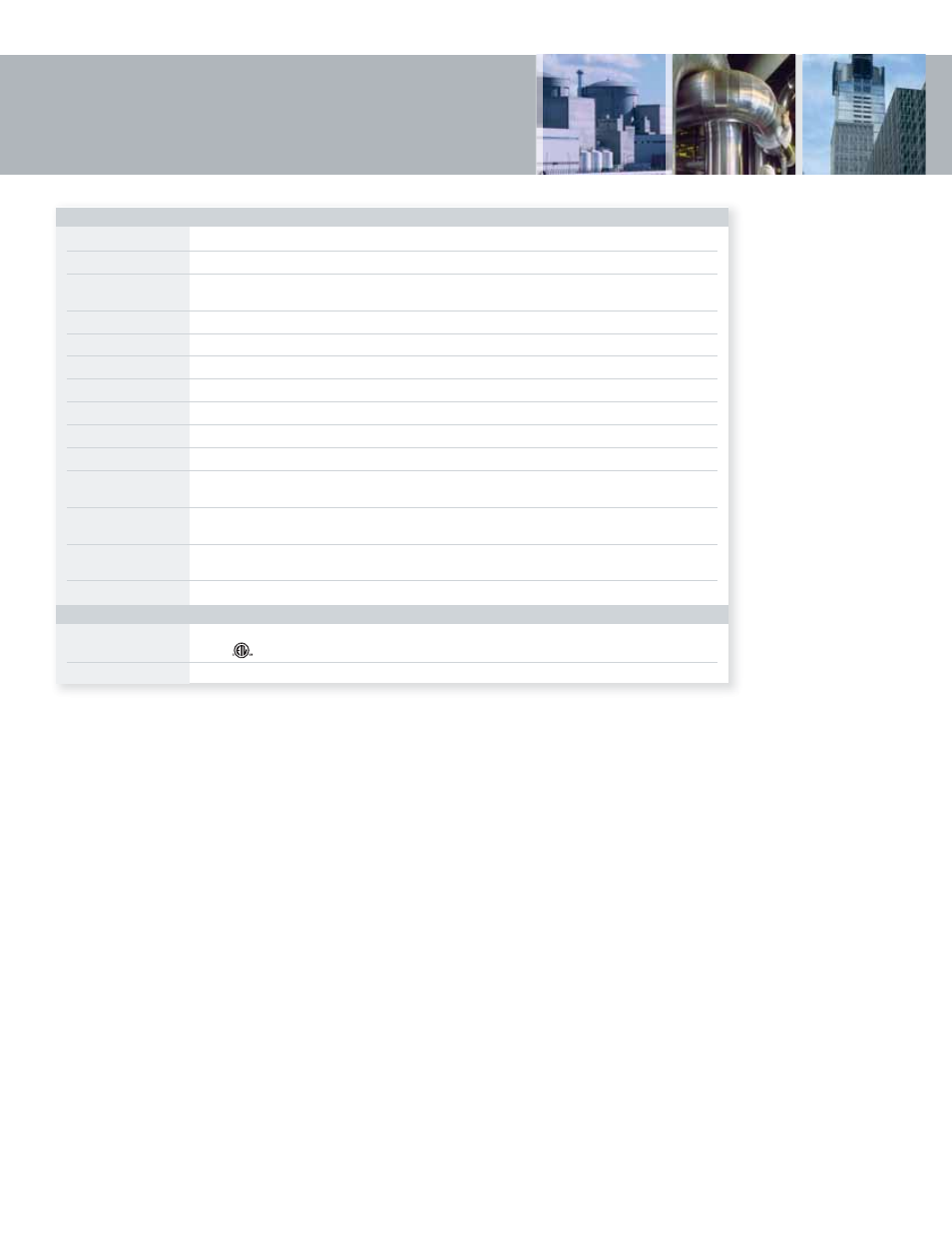 Technical summary | Notifier Vulcain 90DM4 User Manual | Page 3 / 4