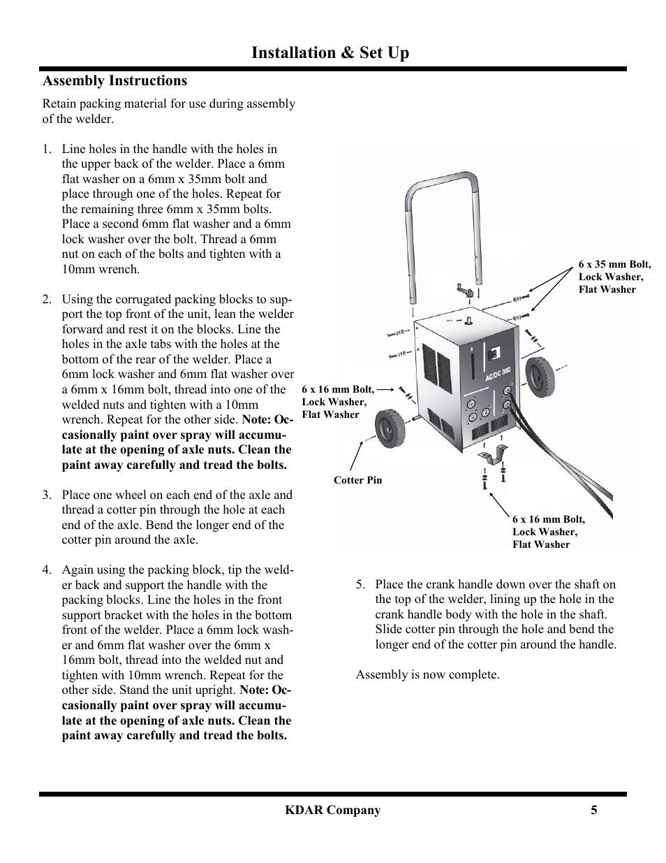 Installation & set up | Hot Max Torches ACDC200 User Manual | Page 6 / 9