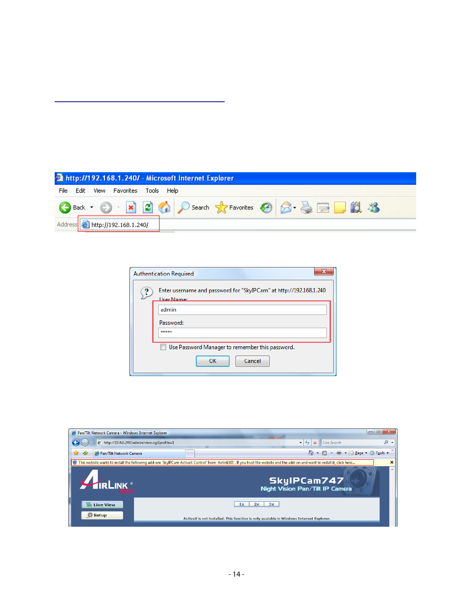 3 viewing images | Airlink101 AICN747 User Manual | Page 15 / 58
