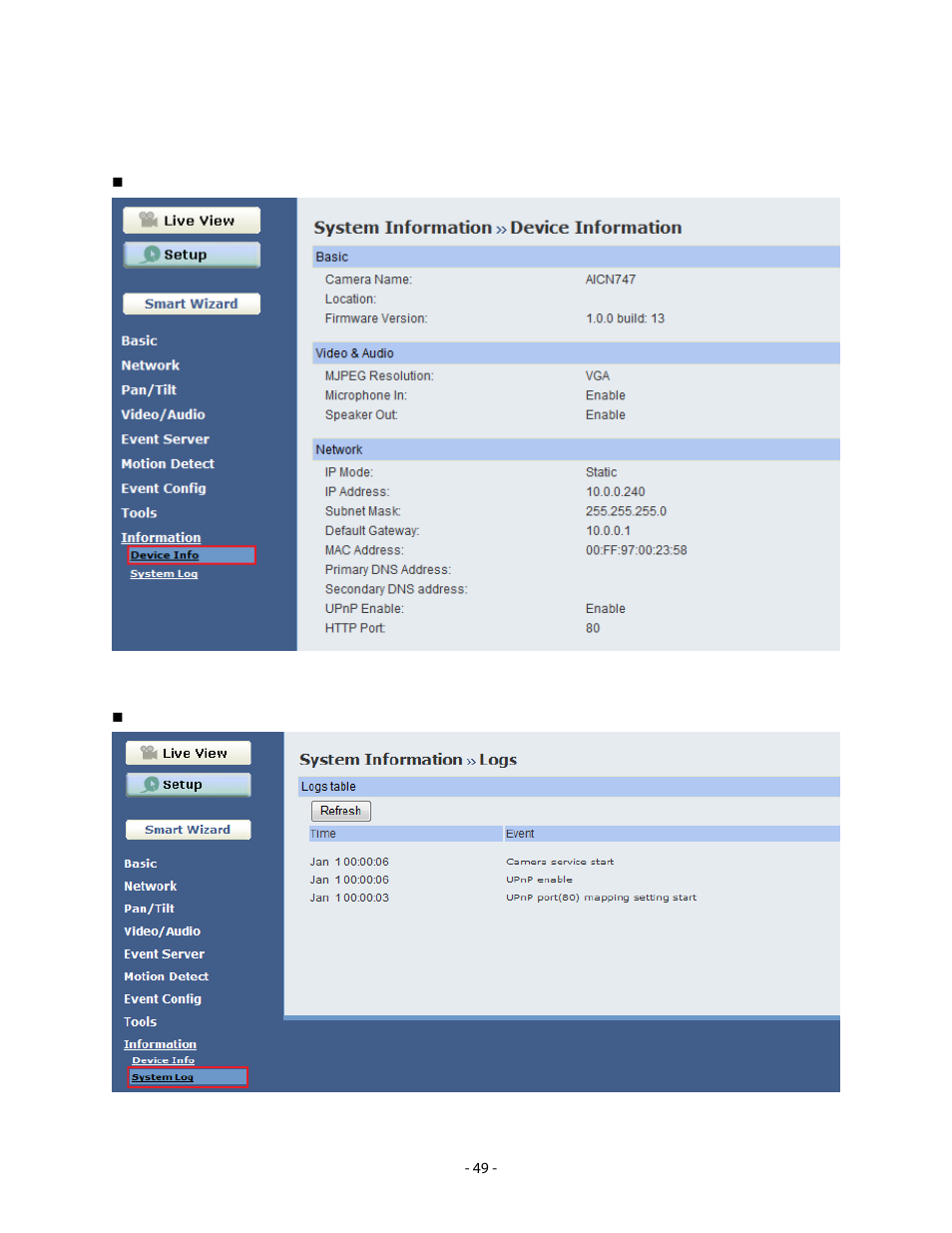 10 information | Airlink101 AICN747 User Manual | Page 50 / 58