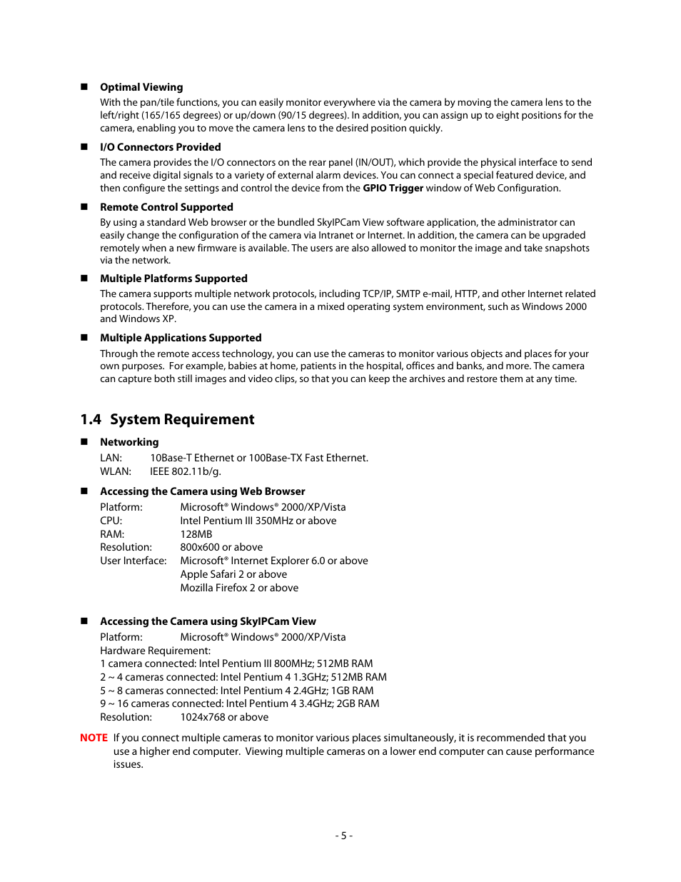 4 system requirement | Airlink101 AICN747 User Manual | Page 6 / 58