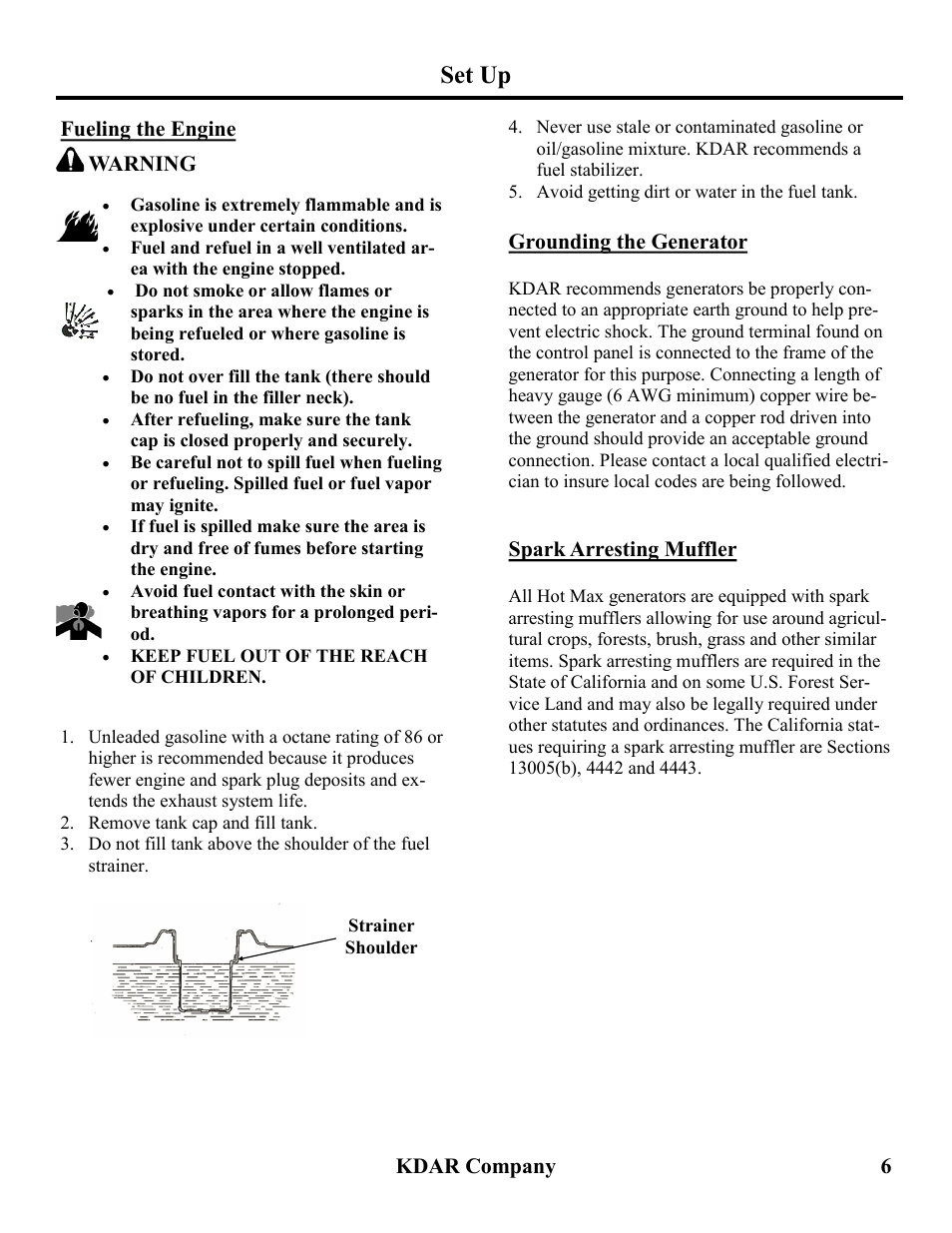 Set up | Hot Max Torches HM6500 User Manual | Page 7 / 16