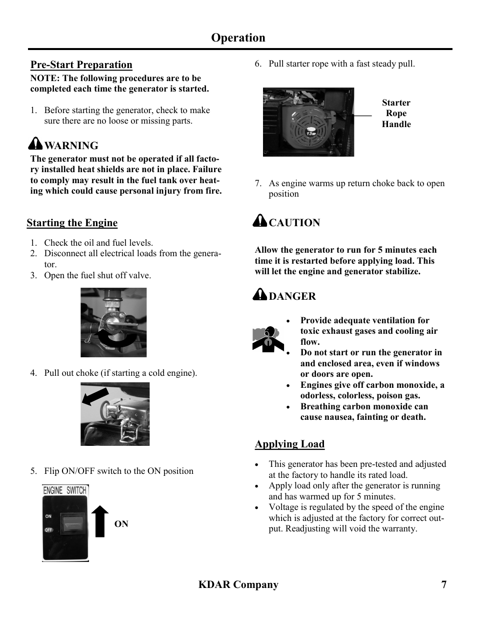 Operation | Hot Max Torches HM6500 User Manual | Page 8 / 16