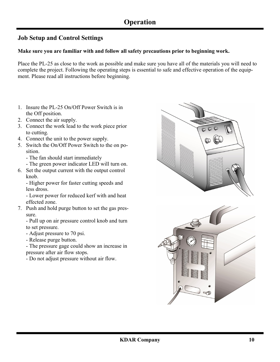 Operation | Hot Max Torches PL-25 User Manual | Page 12 / 20