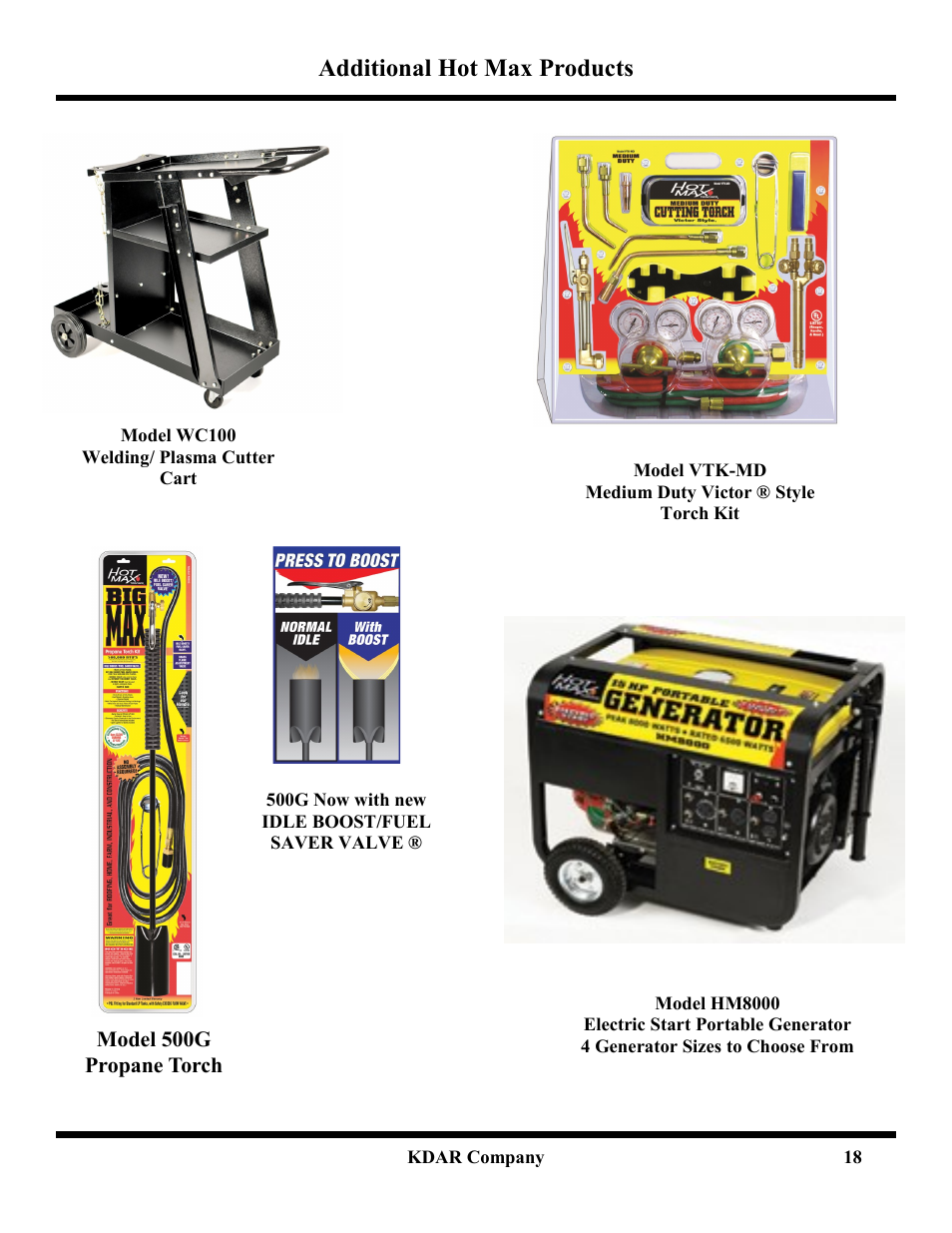 Additional hot max products | Hot Max Torches PL-40 User Manual | Page 20 / 20