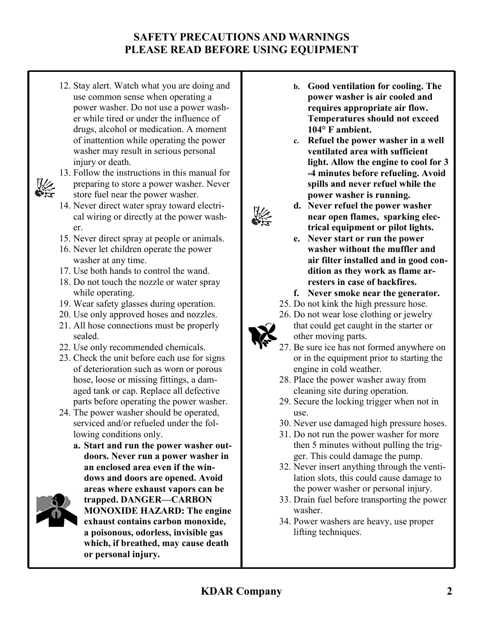 Hot Max Torches PW2000 User Manual | Page 3 / 16