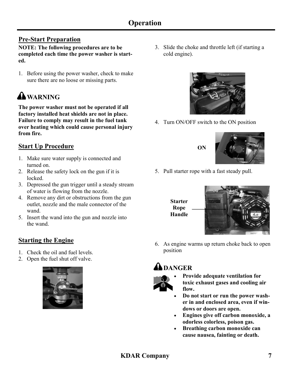 Operation | Hot Max Torches PW2000 User Manual | Page 8 / 16