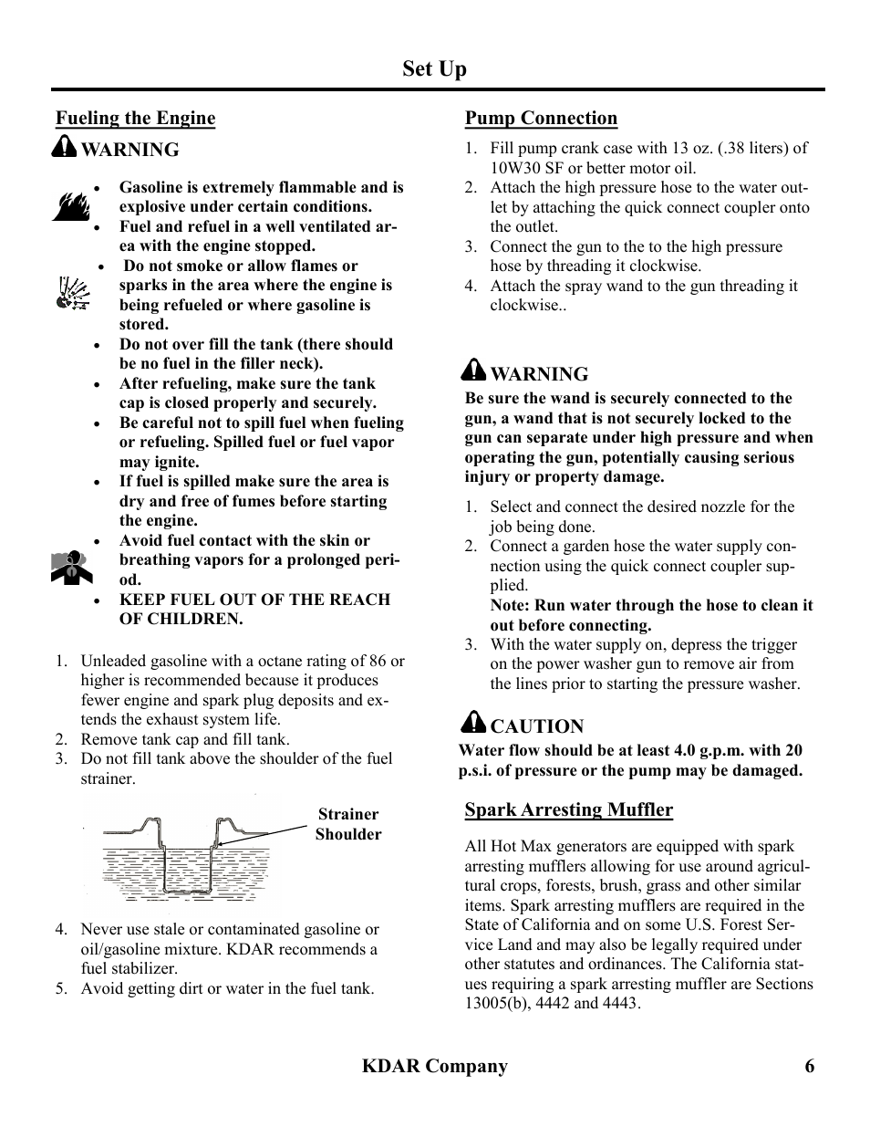 Set up | Hot Max Torches PW3600 User Manual | Page 7 / 16