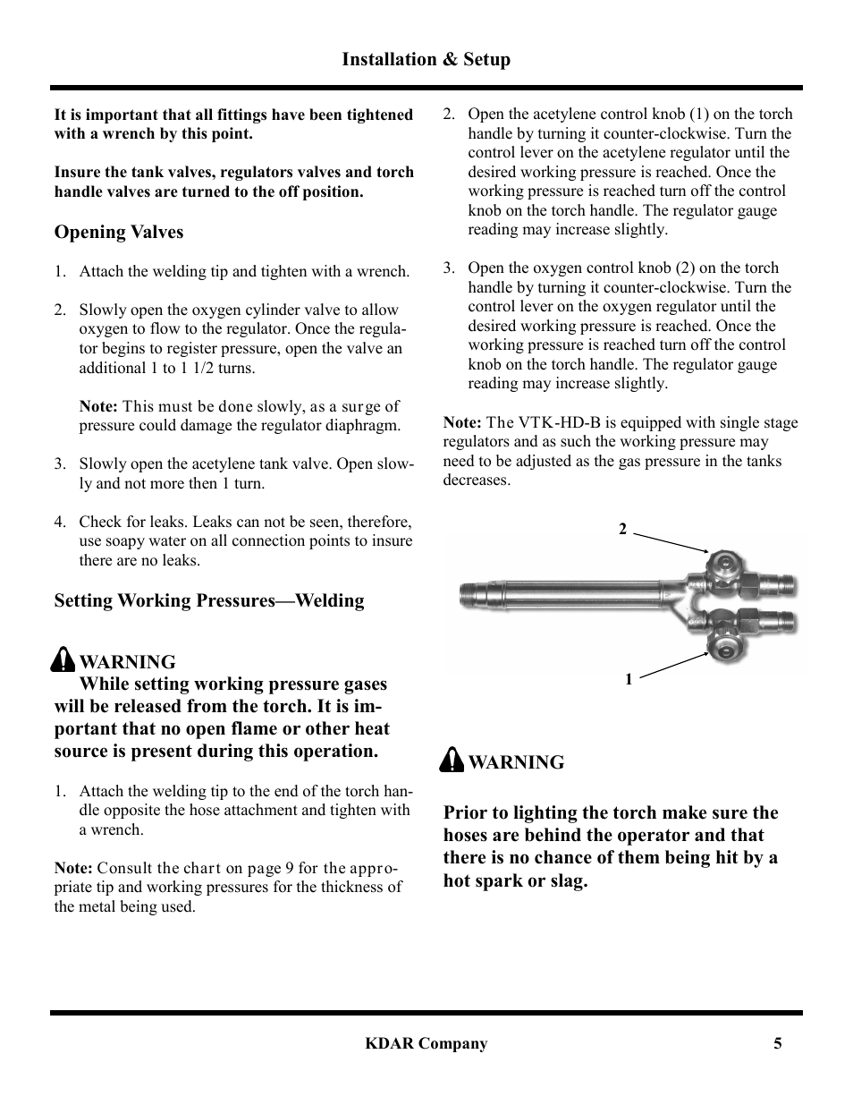 Hot Max Torches VTK-HD-B User Manual | Page 6 / 12