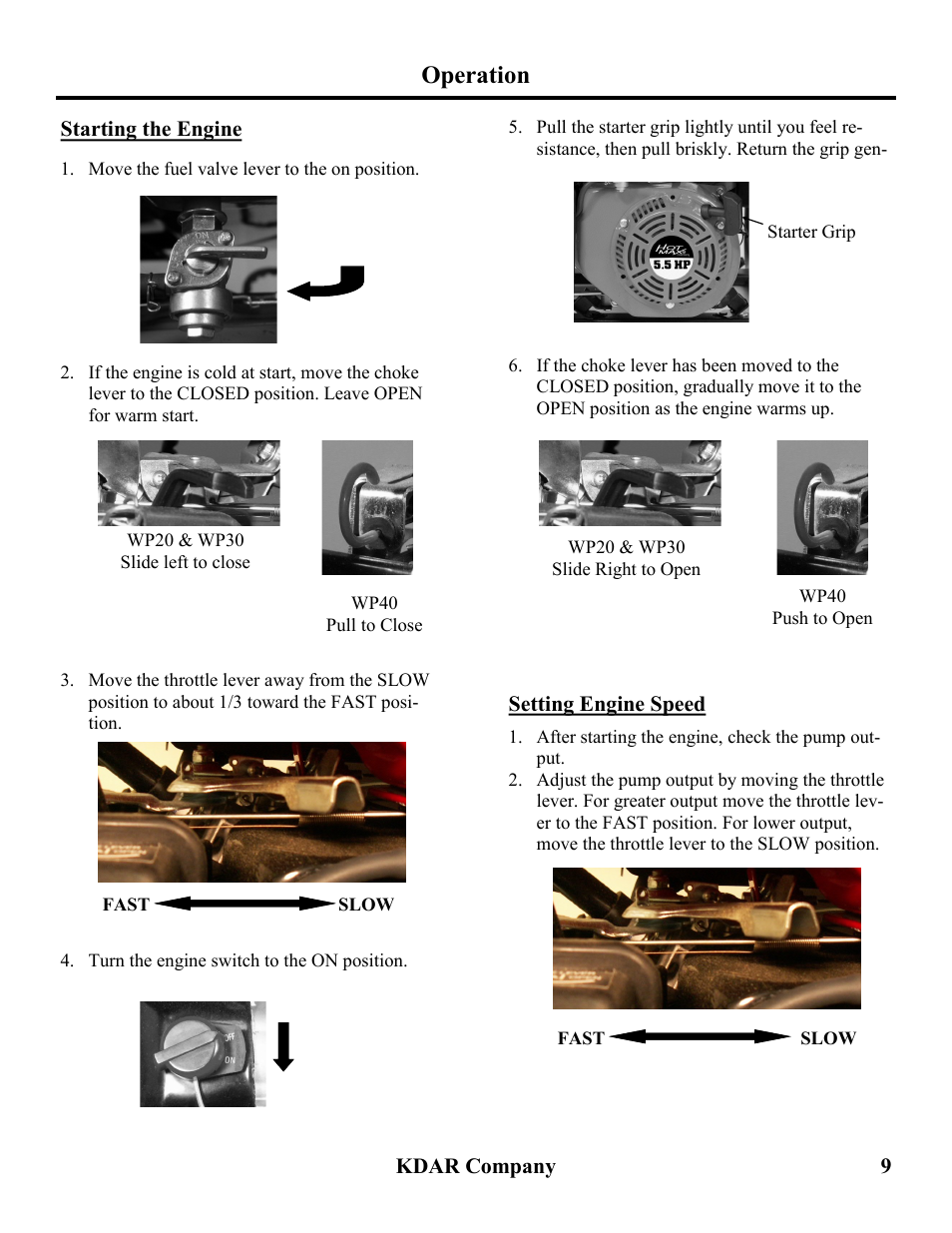 Operation | Hot Max Torches WP201 User Manual | Page 10 / 20