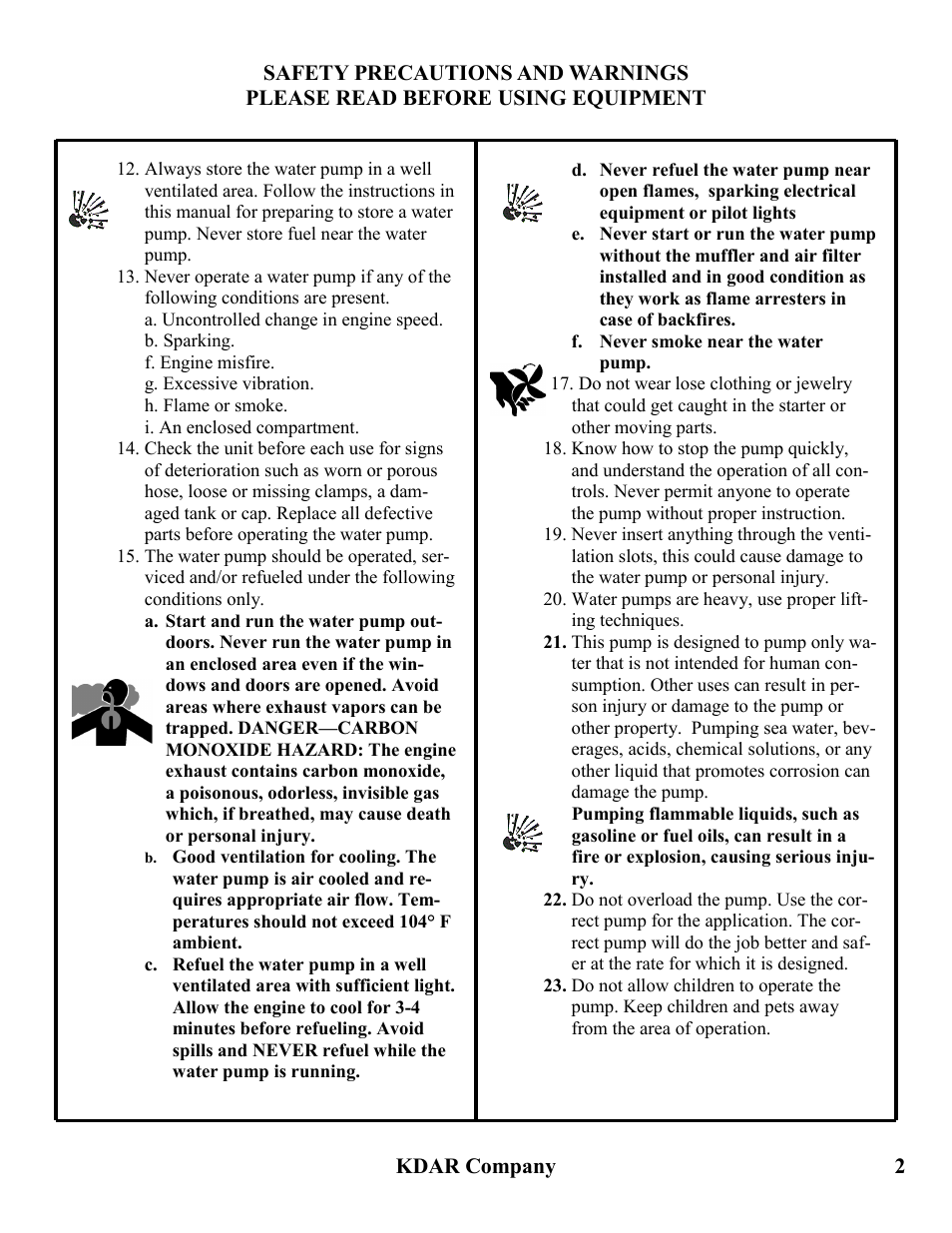 Hot Max Torches WP201 User Manual | Page 3 / 20