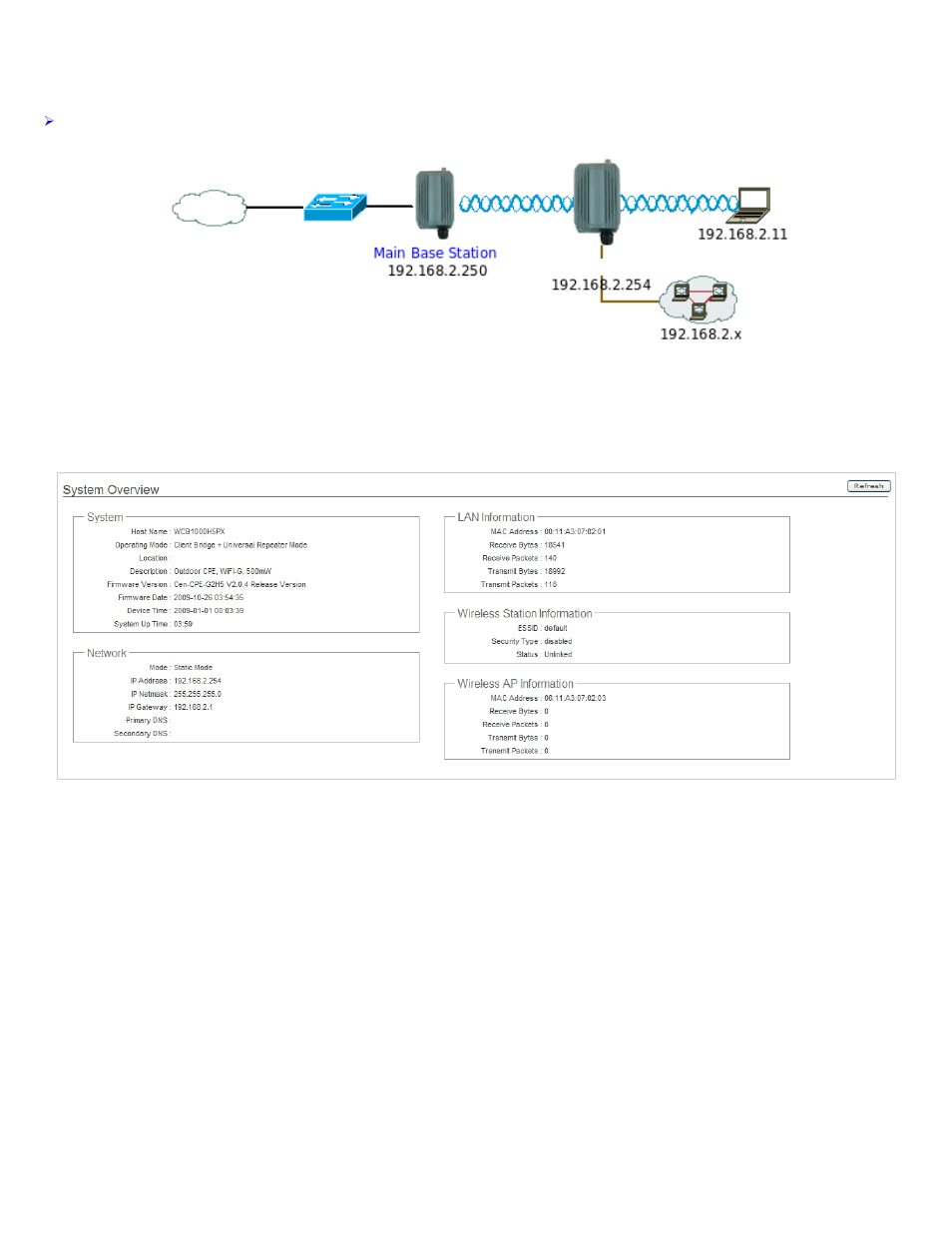 Setup in client bridge + universal repeater mode | Airlink101 APO1000 User Manual | Page 19 / 23