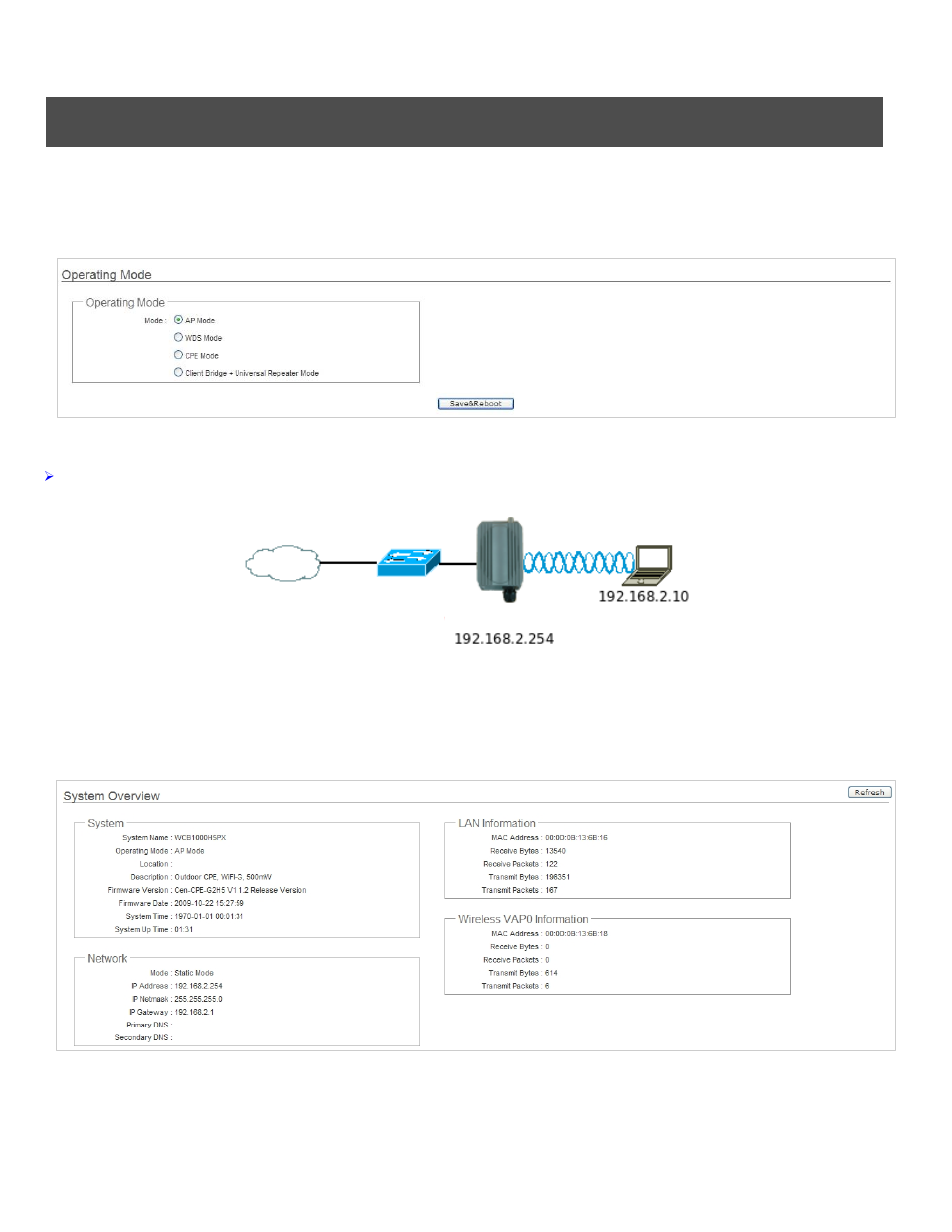 Quick setup, Setup in ap mode | Airlink101 APO1000 User Manual | Page 8 / 23