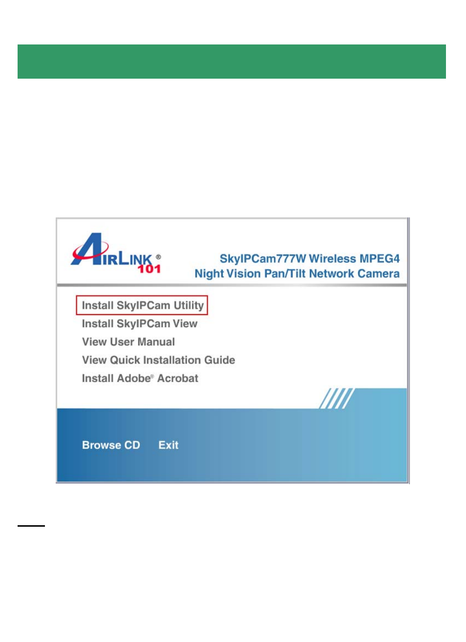 Installing the skyipcam utility | Airlink101 AICN777W User Manual | Page 3 / 16