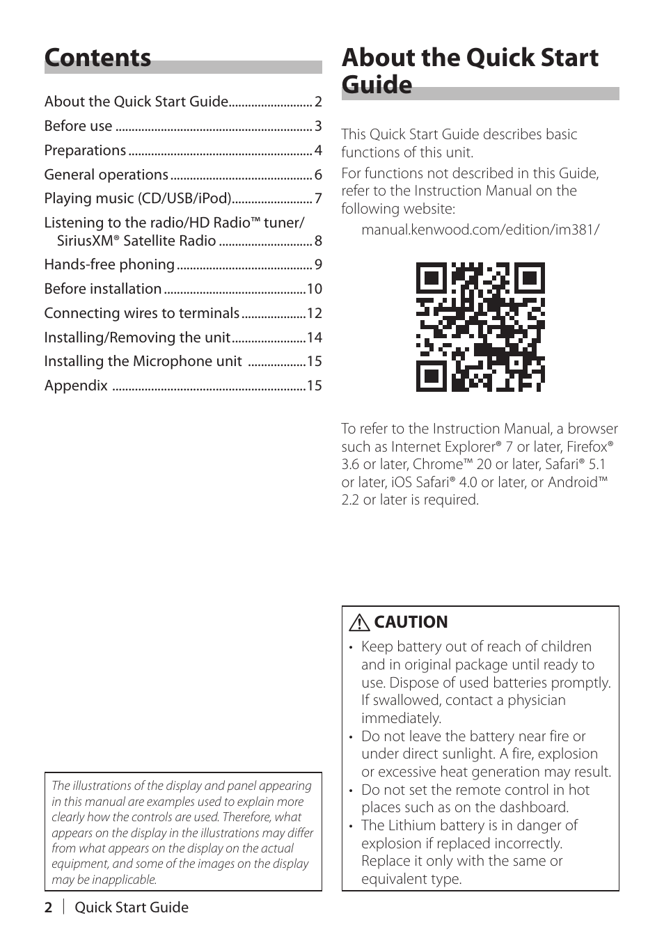 Kenwood KDC-X898 User Manual | Page 2 / 48