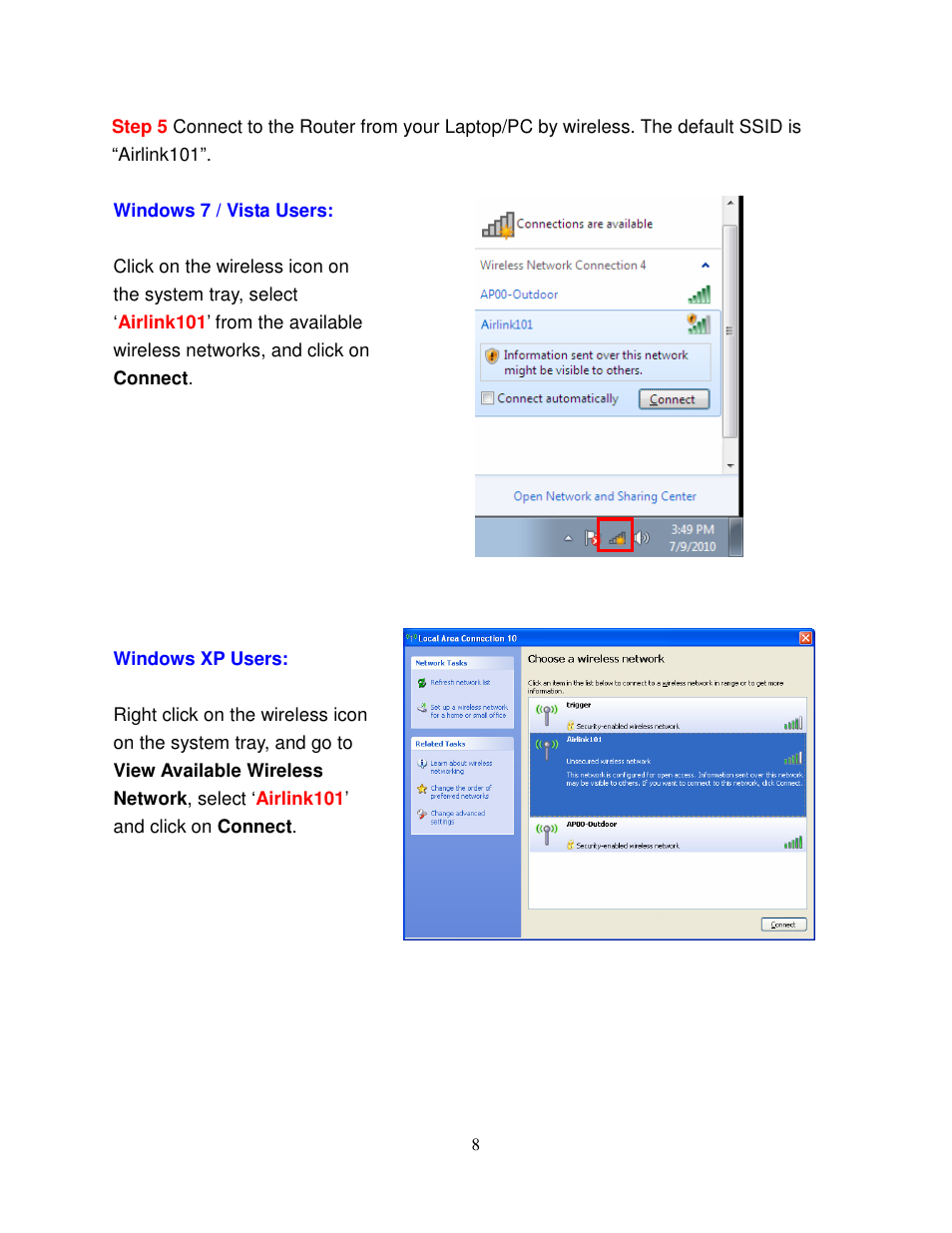 Airlink101 AR550W3G User Manual | Page 12 / 68