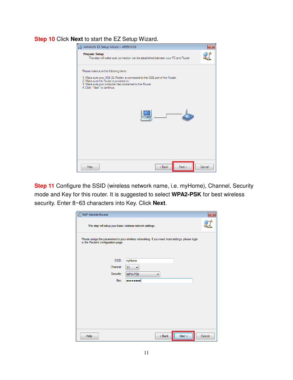 Airlink101 AR550W3G User Manual | Page 15 / 68
