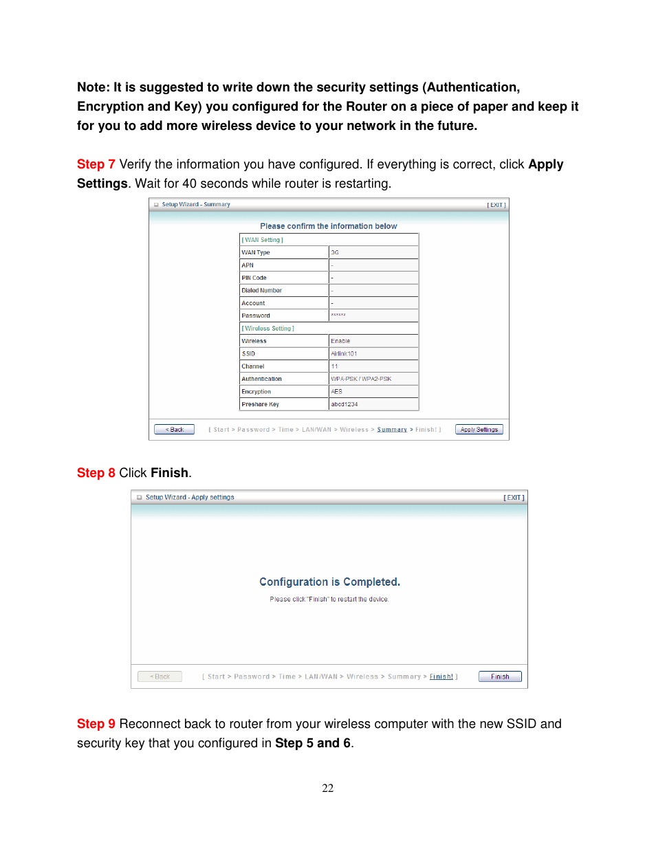 Airlink101 AR550W3G User Manual | Page 26 / 68