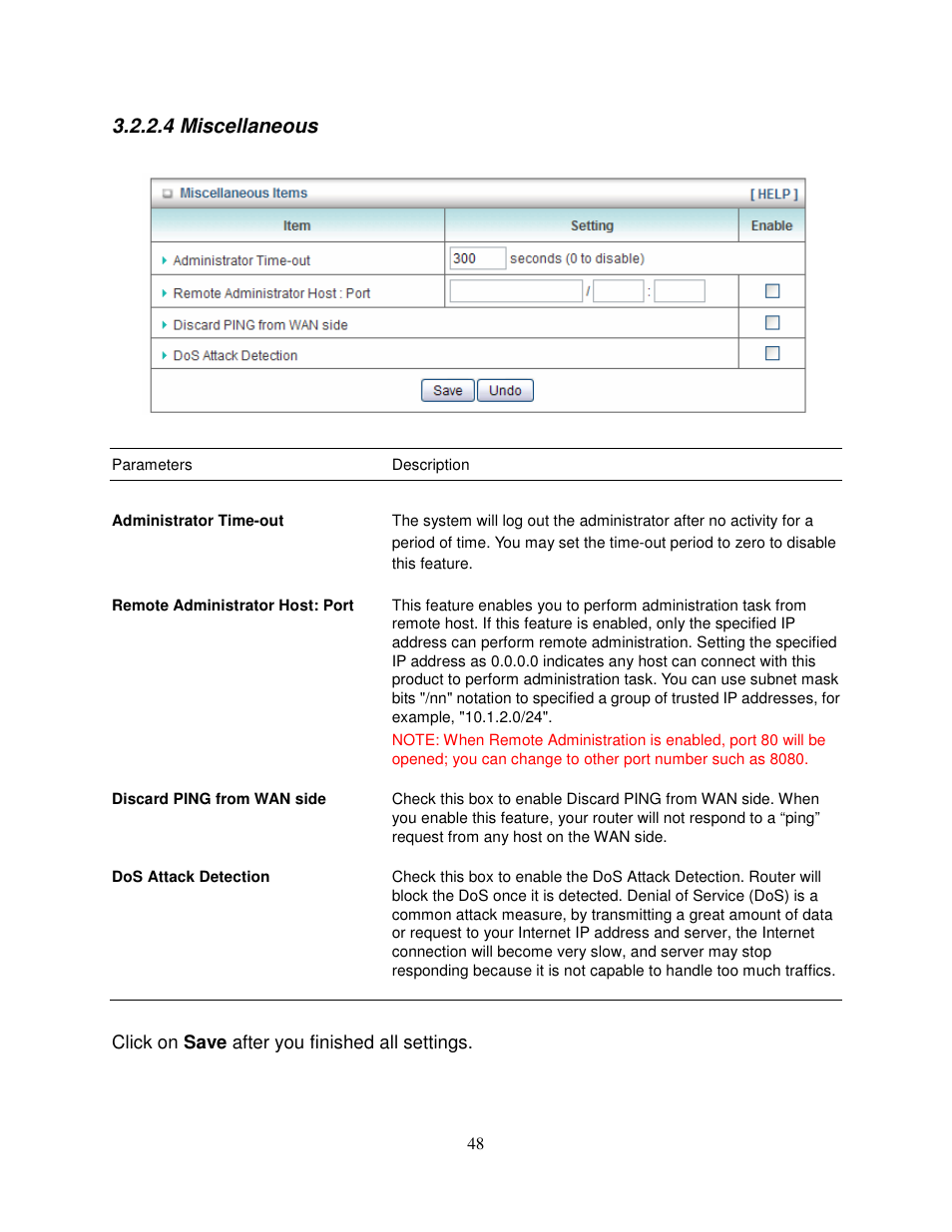4 miscellaneous | Airlink101 AR550W3G User Manual | Page 52 / 68