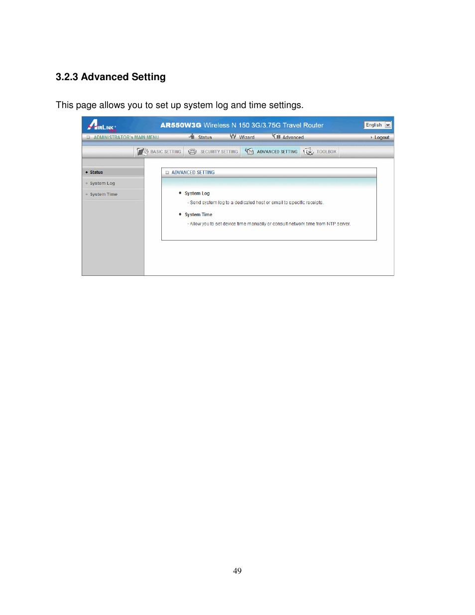 Airlink101 AR550W3G User Manual | Page 53 / 68