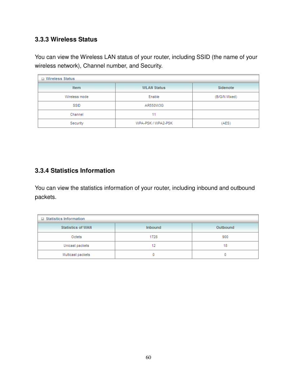 Airlink101 AR550W3G User Manual | Page 64 / 68