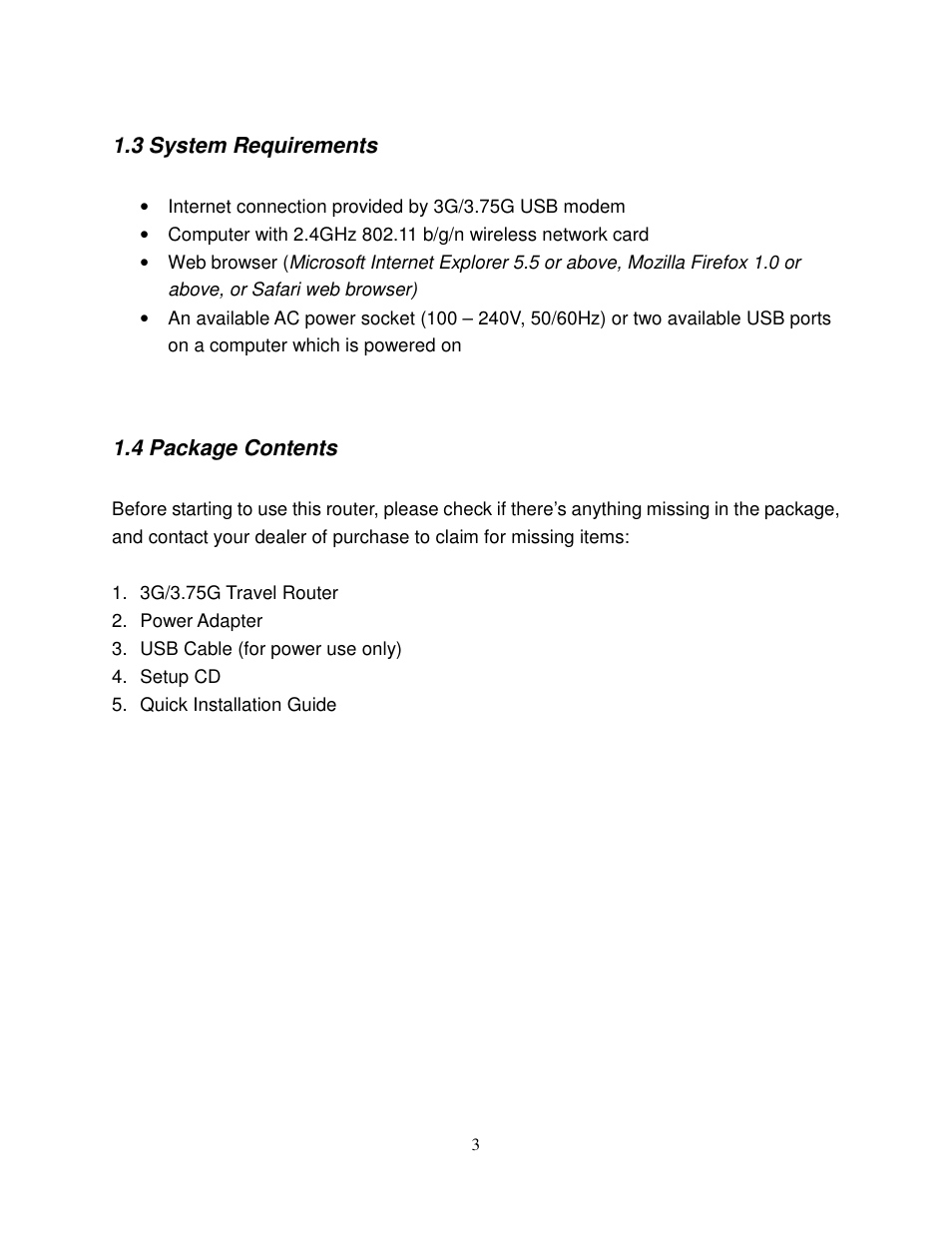 Airlink101 AR550W3G User Manual | Page 7 / 68