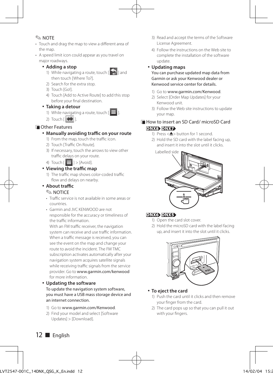 Kenwood DNX691HD User Manual | Page 12 / 56