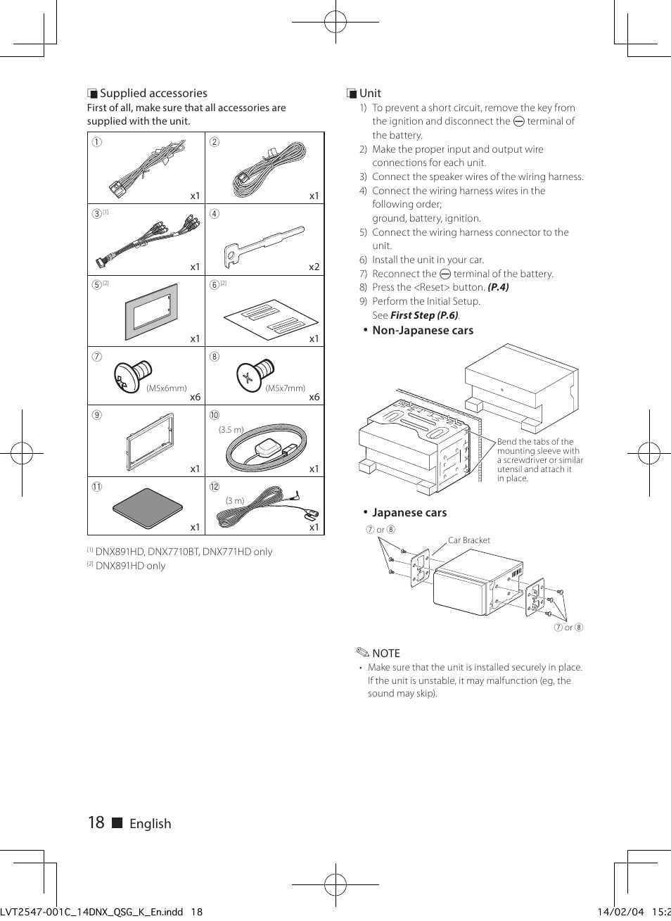 English | Kenwood DNX691HD User Manual | Page 18 / 56