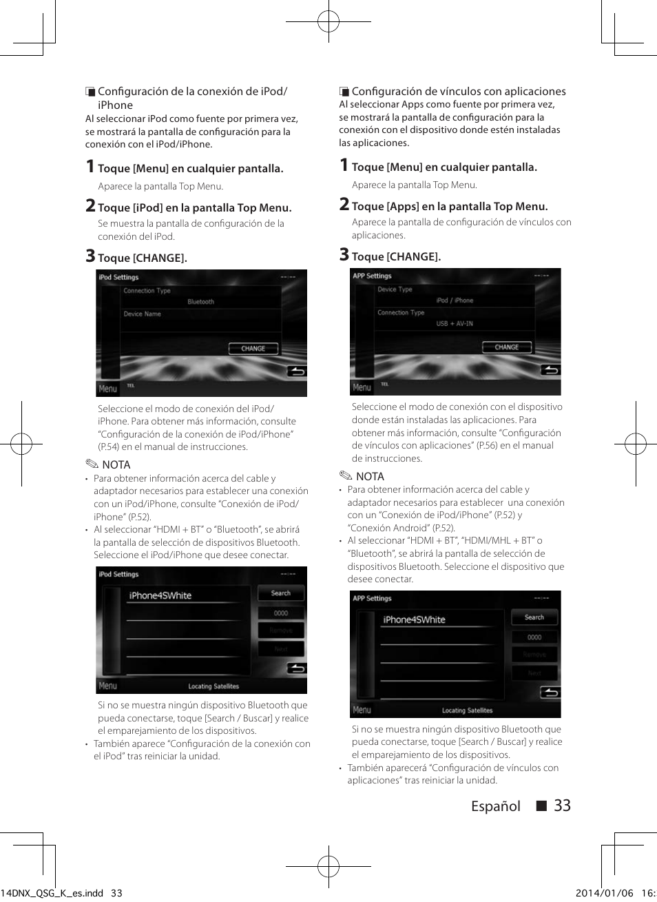 Español с | Kenwood DNX691HD User Manual | Page 33 / 56