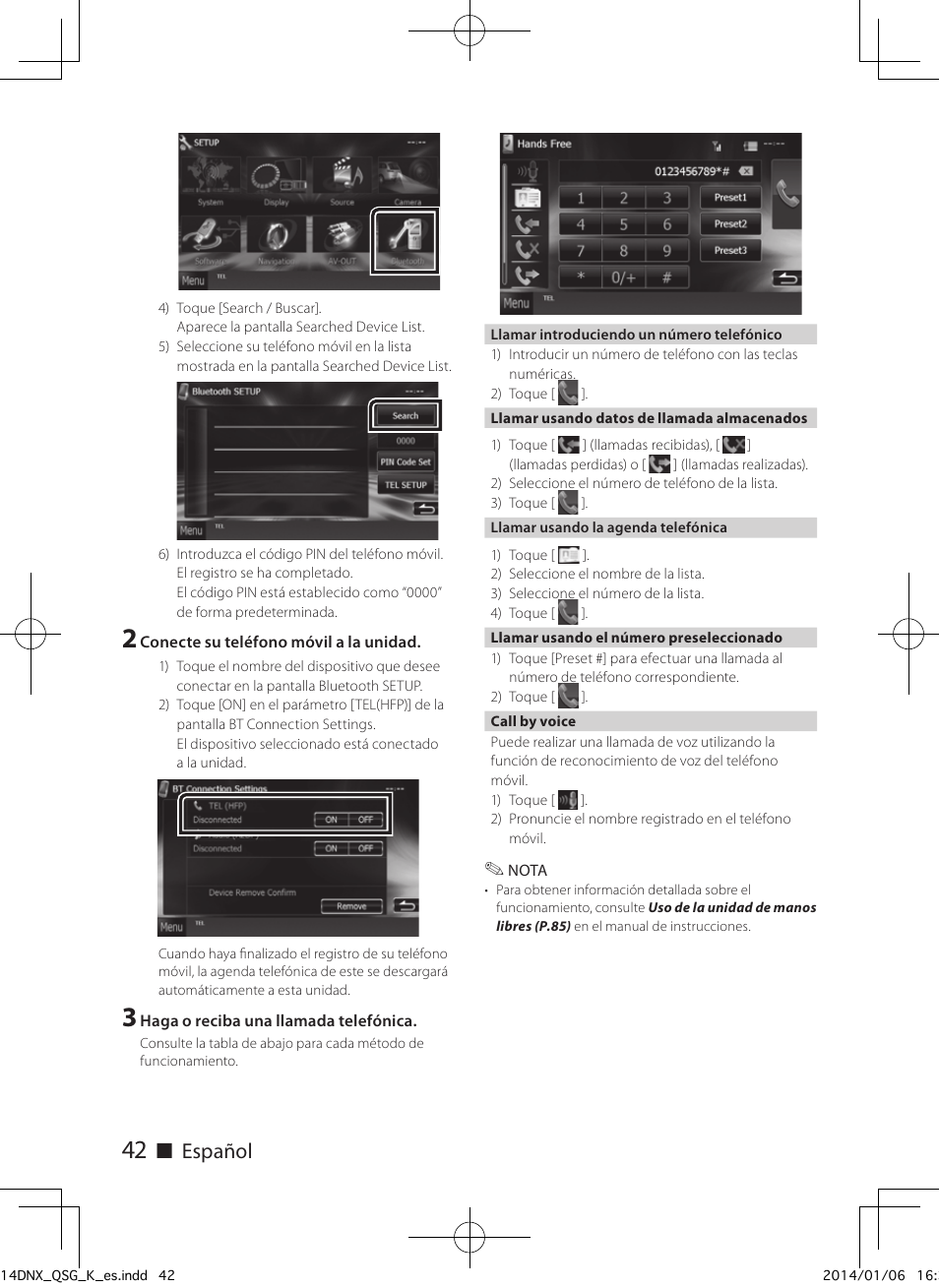 Ñ español | Kenwood DNX691HD User Manual | Page 42 / 56