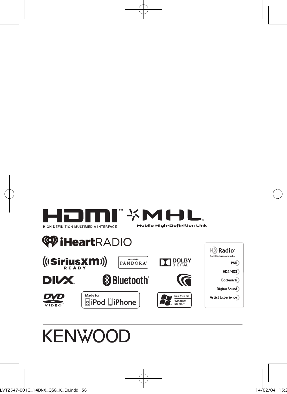 Kenwood DNX691HD User Manual | Page 56 / 56