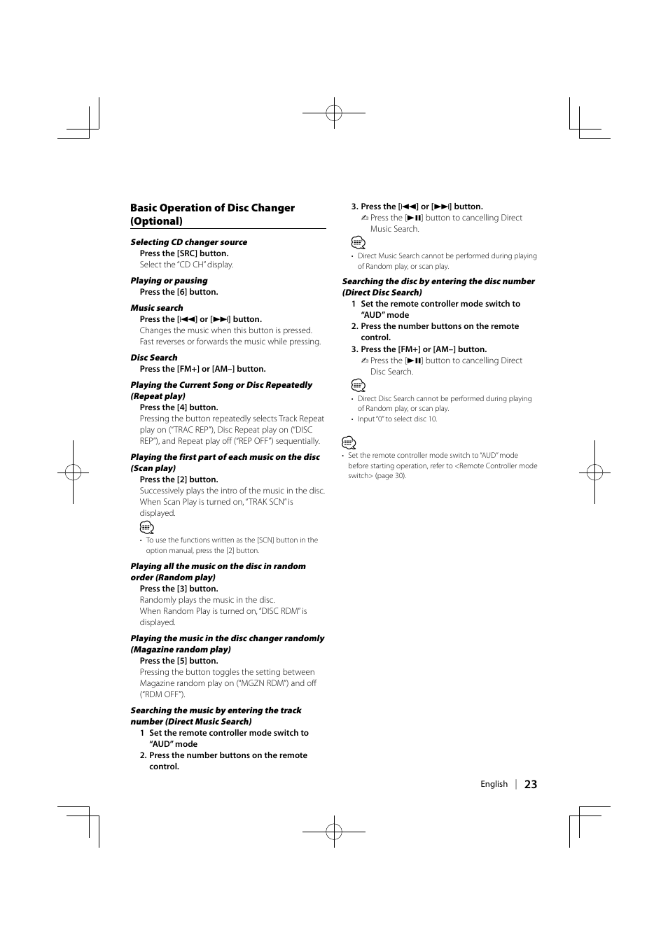 Kenwood KDV-MP5343U User Manual | Page 23 / 40