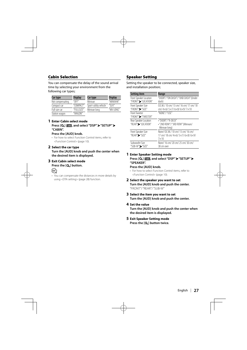 Kenwood KDV-MP5343U User Manual | Page 27 / 40