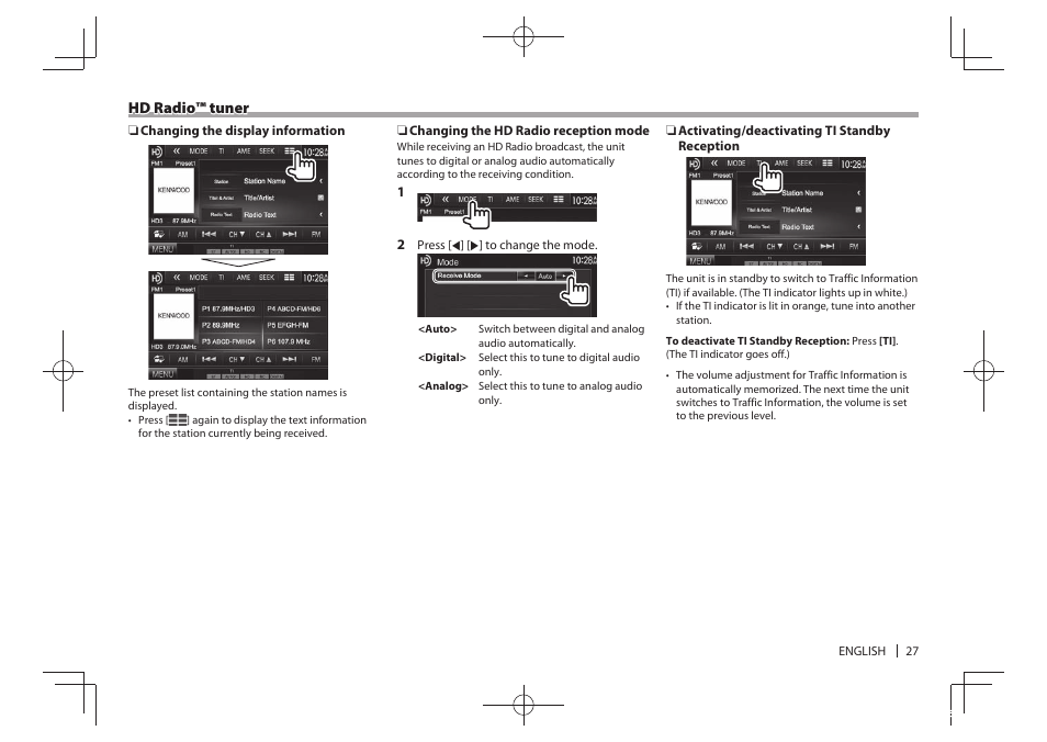 Kenwood DDX5901HD User Manual | Page 27 / 76